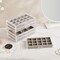 Acrylic Jewelry Organizers and Storage with 5 Drawers, Clear Jewelry Box for Women, Velvet Earring Organizer for Ring Necklace, Gray